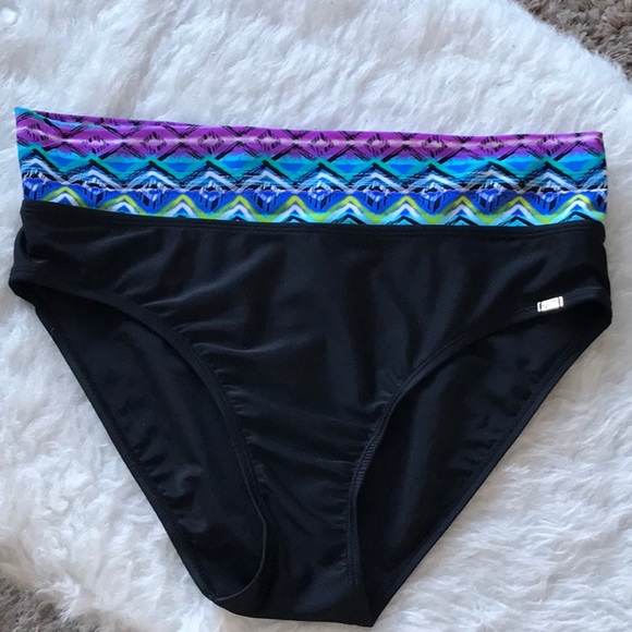 Point Zero Swimsuit Bikini Bottom- Size L (12) - Picture 1 of 5